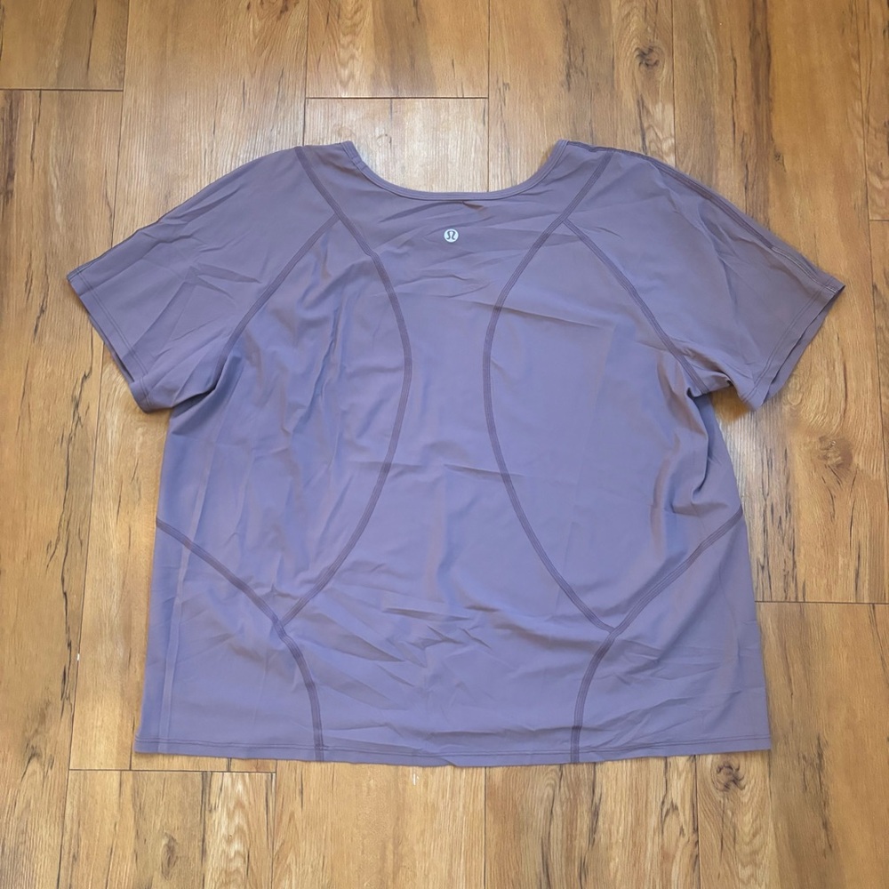 Lululemon Purple Short Sleeve Shirt